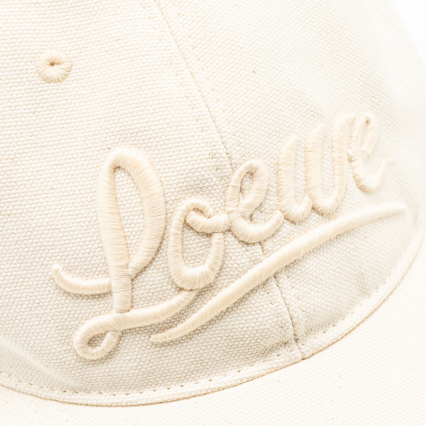 Loewe size 57 cap with embroidered logo cotton soft white