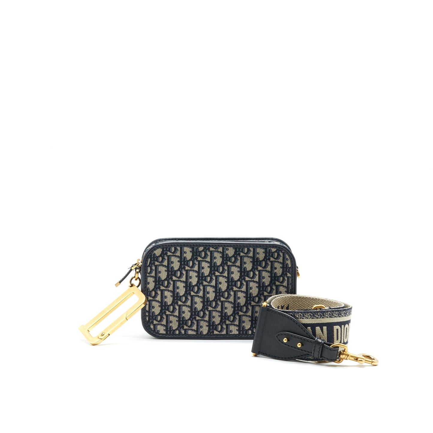 Luxury Dior Quake Pouch with Luxury Dior Shoulder Strap (sell in a set)