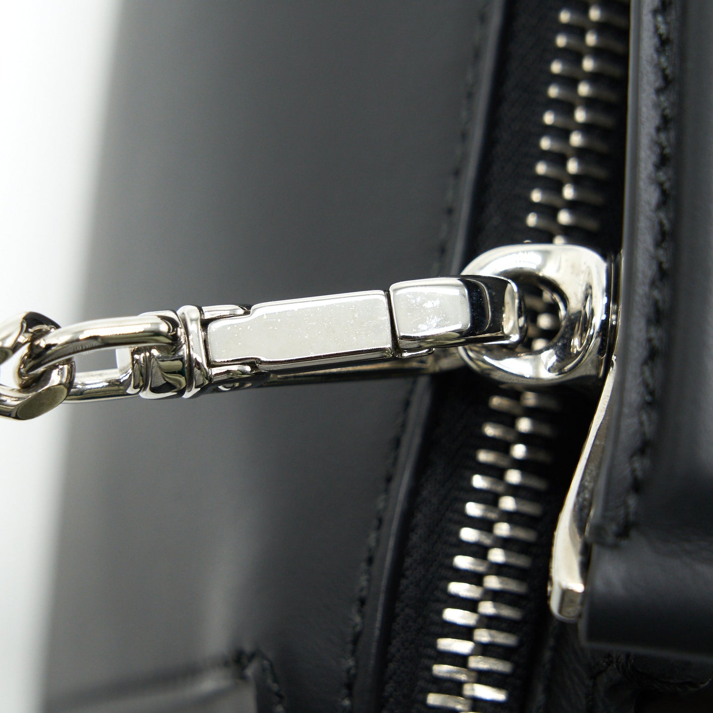 Fendi Dotcom Shoulder Bag Black with Stitch Details