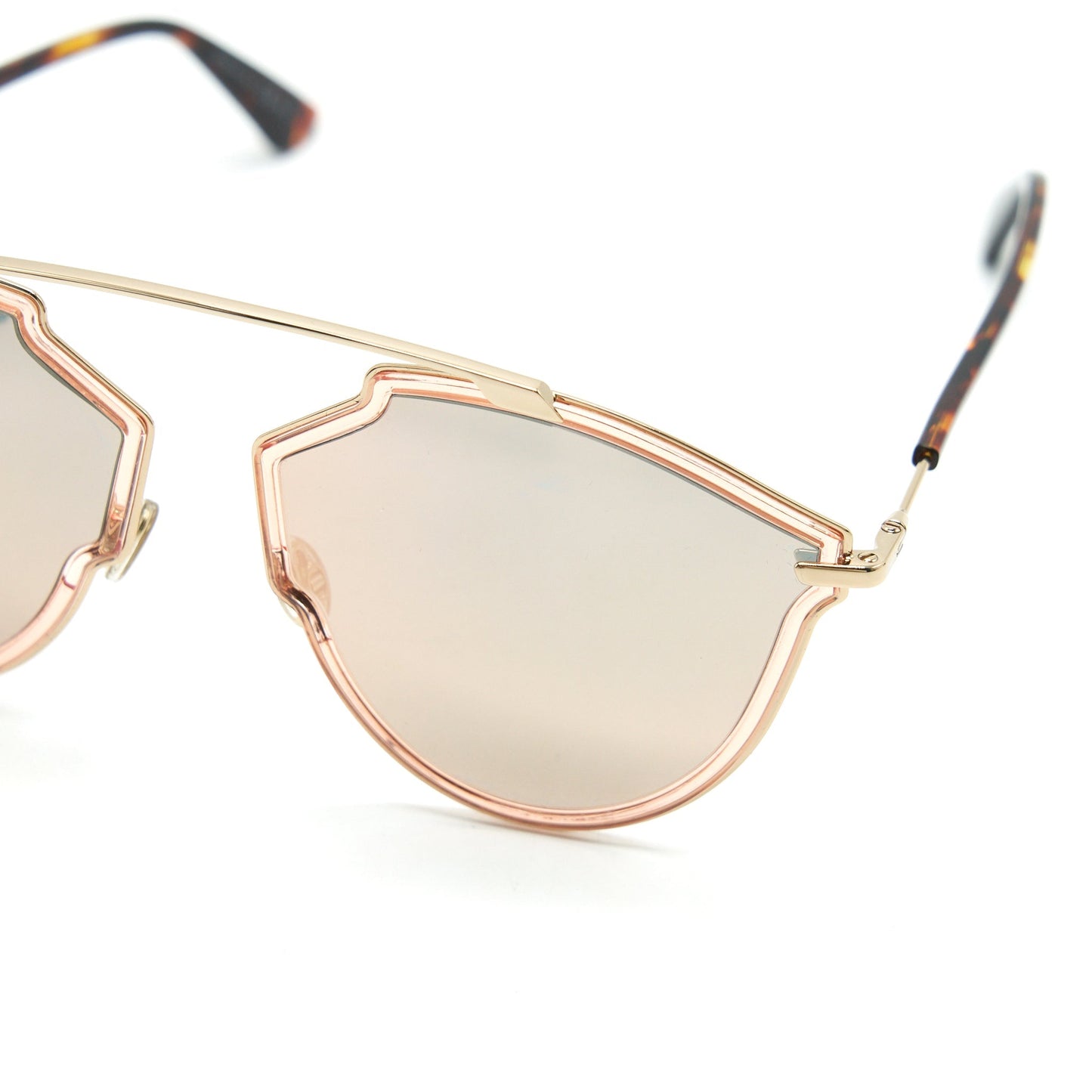 Christian Luxury Dior So Real Rise Sunglasses Pink Gold And Silver Sell in a set