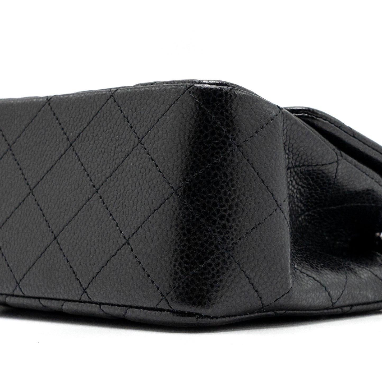 Chanel Classic Mini Square Flap Bag Caviar Black SHW