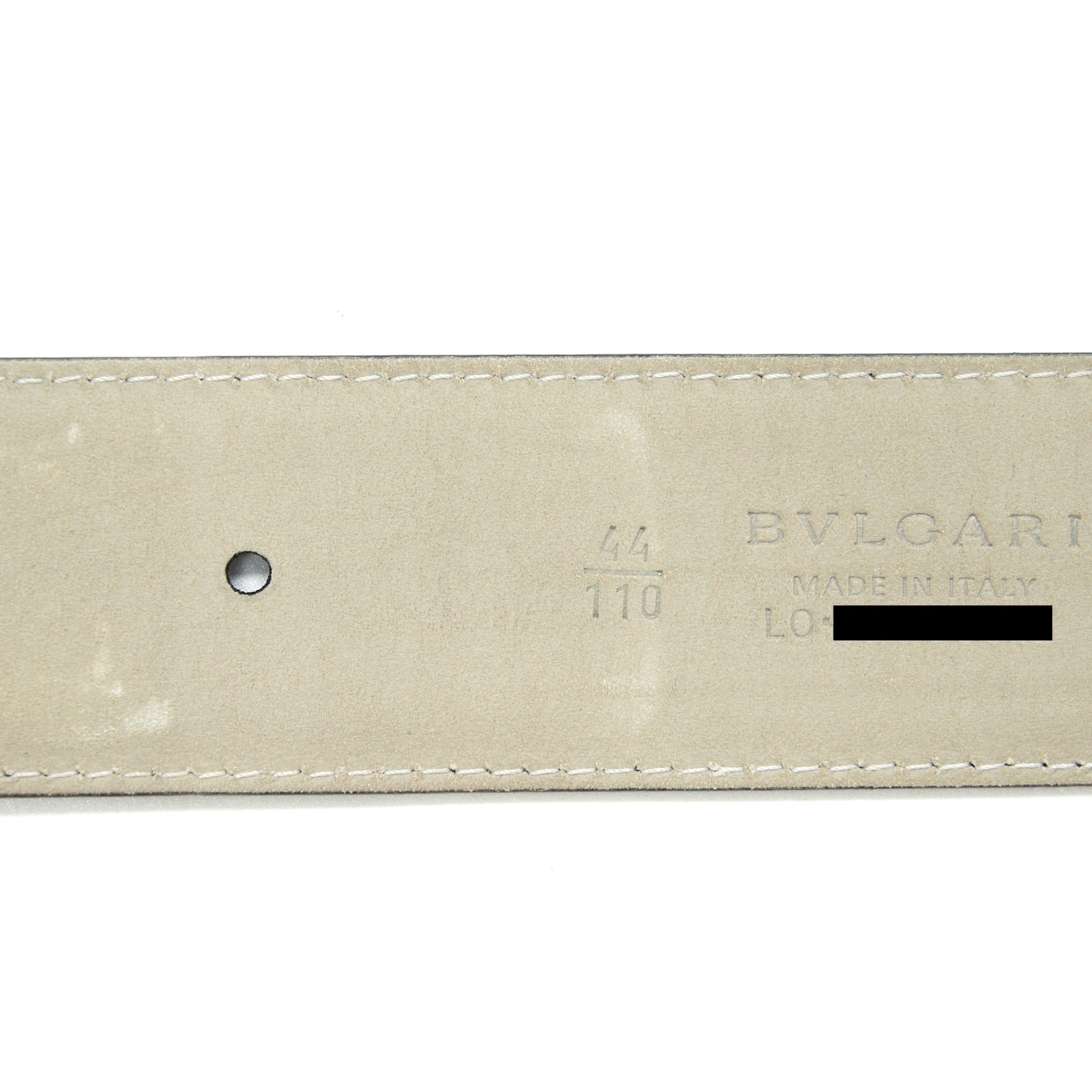 Bvlgari size110 man Belt Black SHW