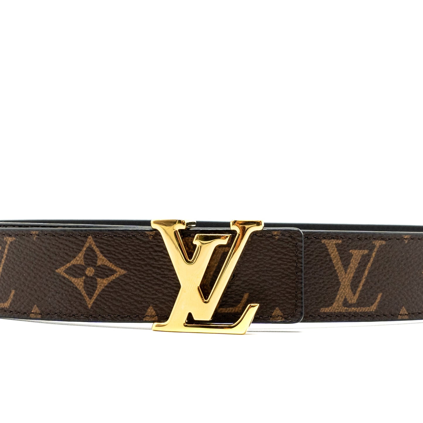 Louis Vuitton Size 80 Belt Monogram Canvas Black GHW