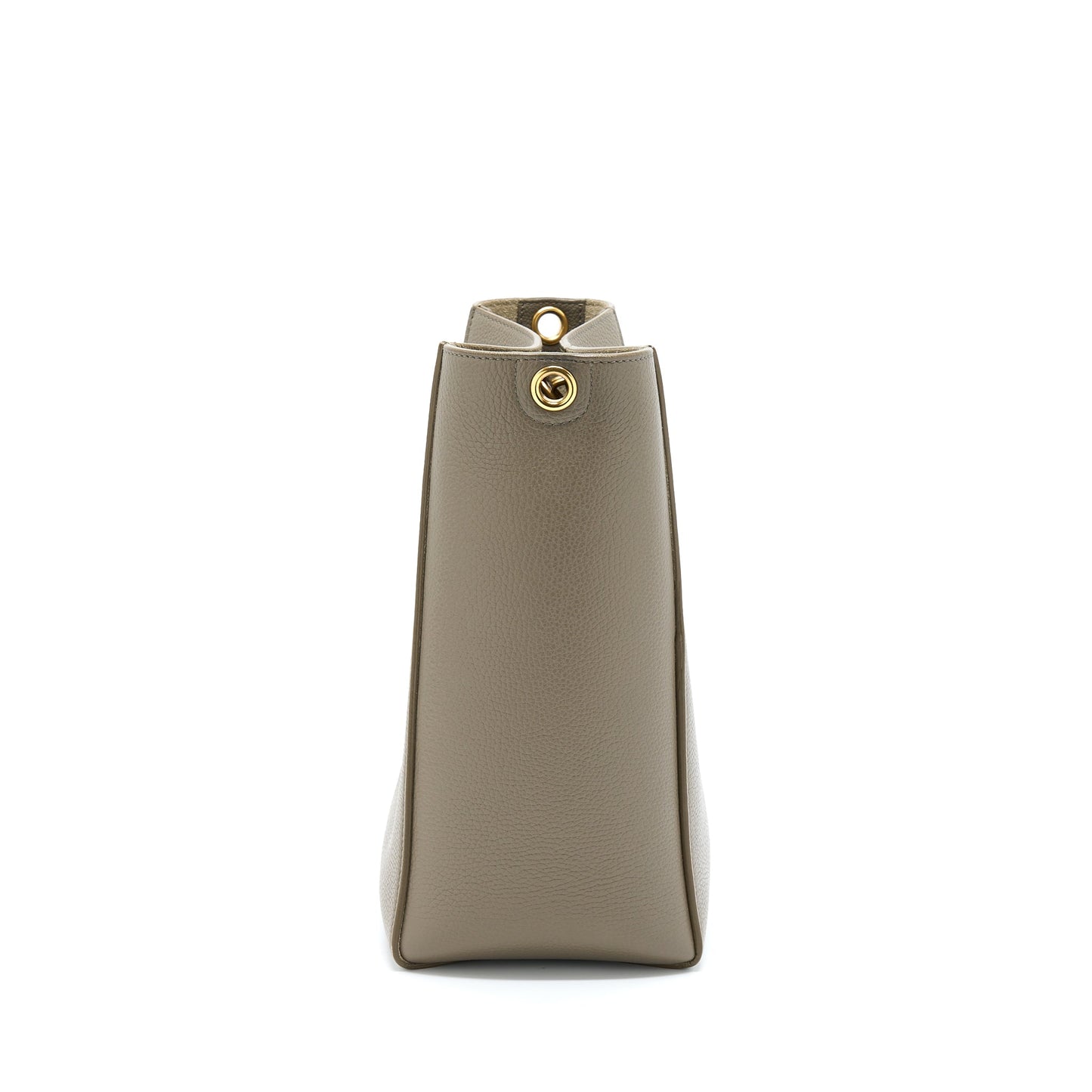 Celine Small Sangle Bucket Bag Light Grey GHW