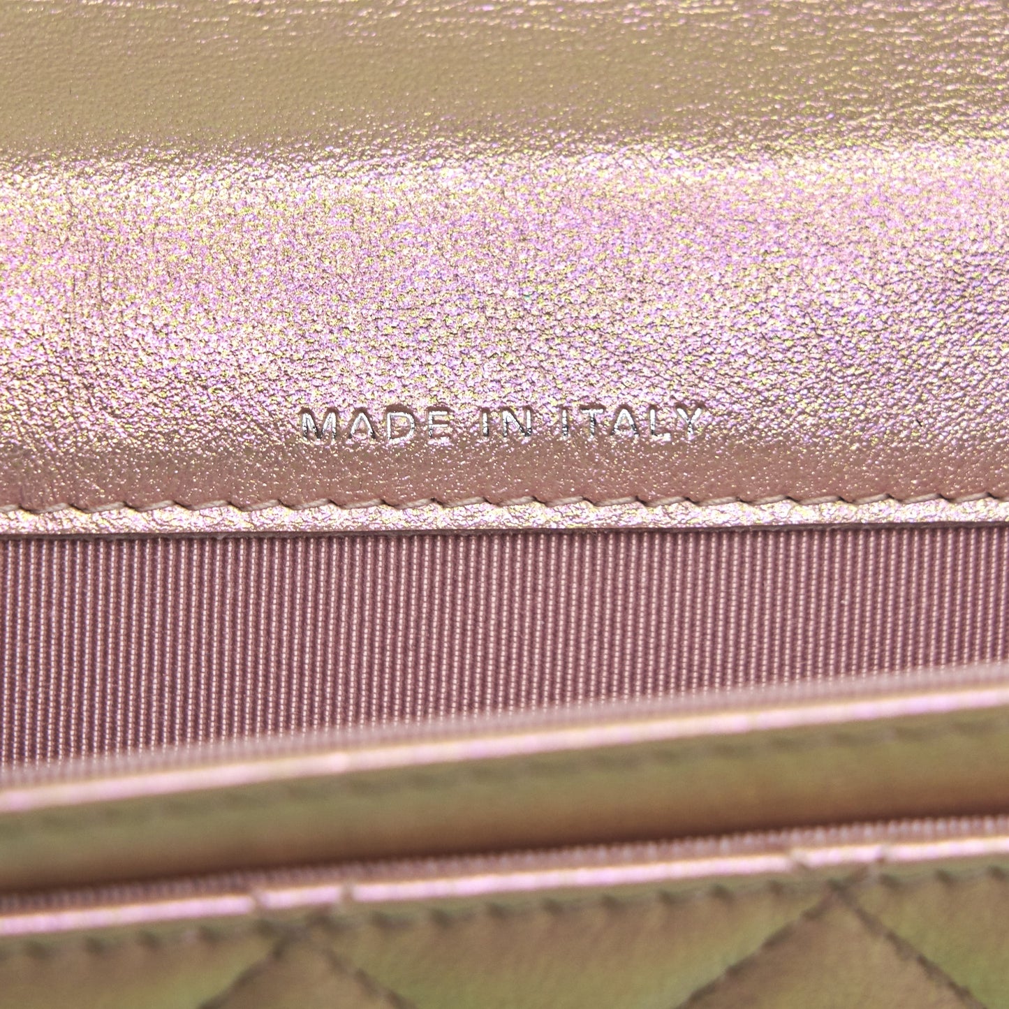 Chanel 21K Iridescent Pink Flap Card Holder