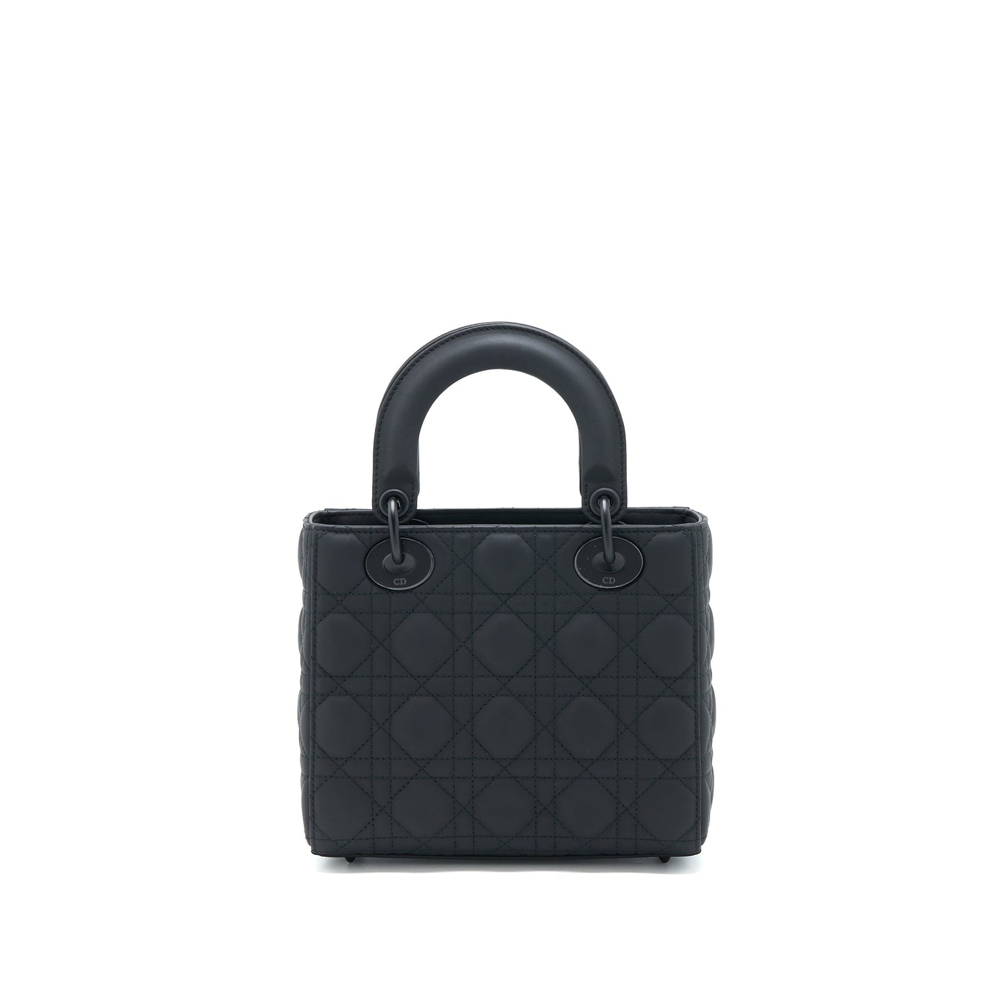 Luxury Dior Small Lady Luxury Dior Calfskin So Black with Black Hardware