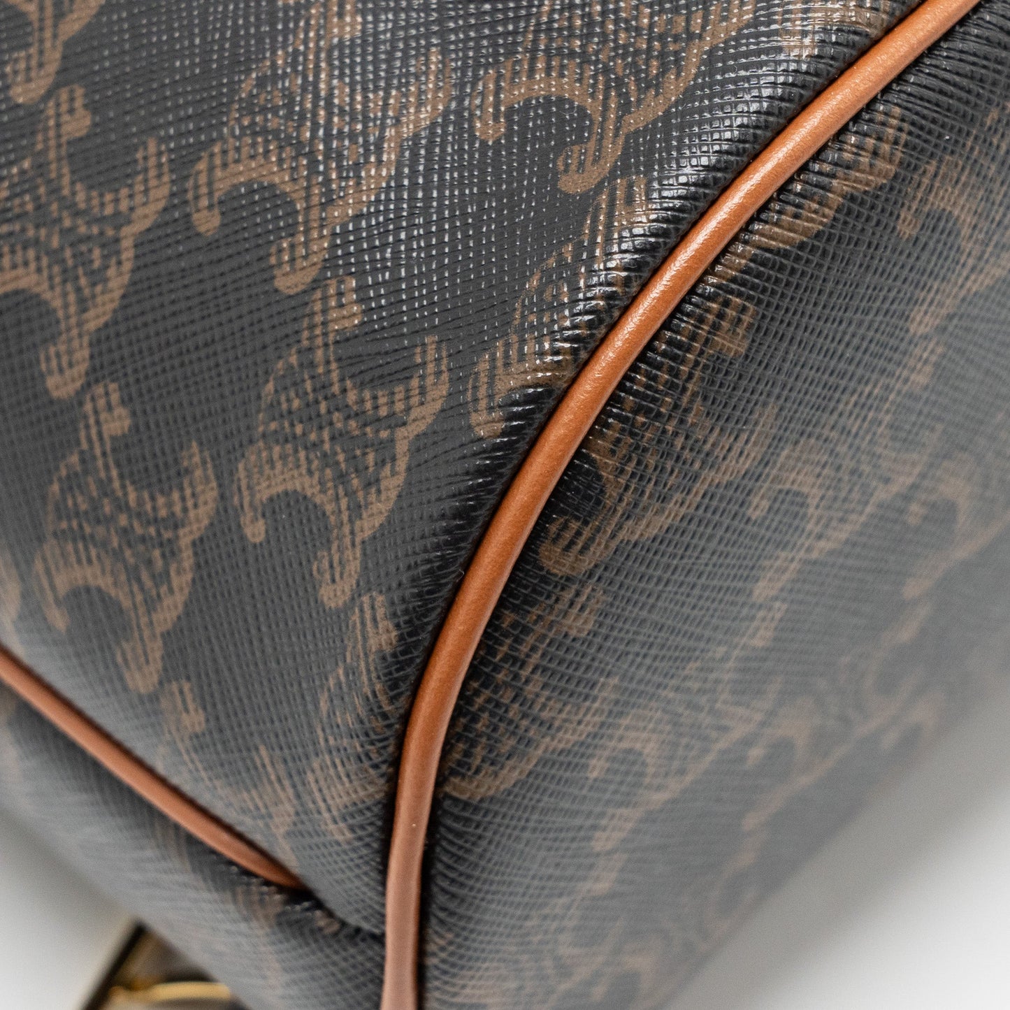 Celine Mini Backpack Folco Triomphe Canvas/Calfskin Tan GHW