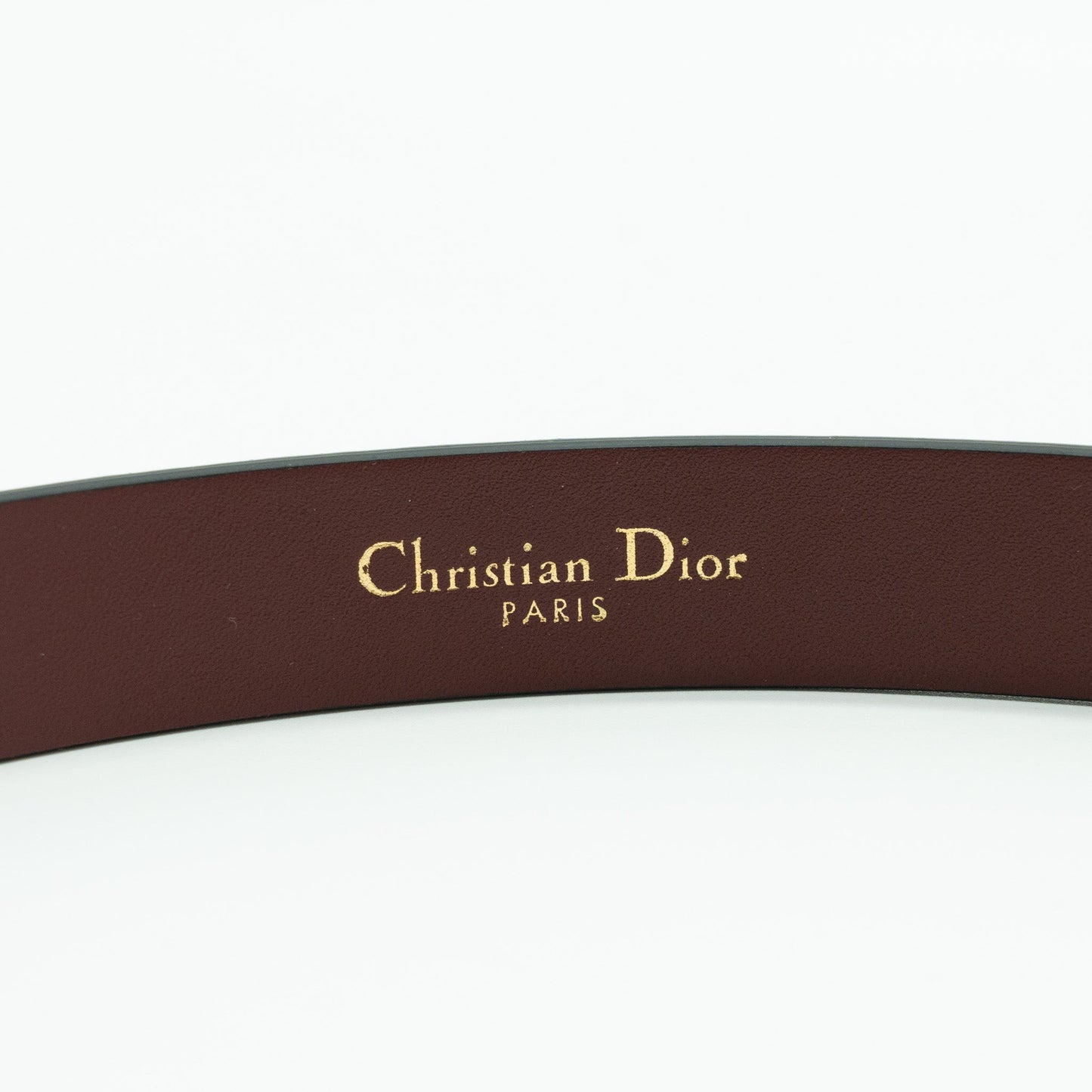 Dior Size 70 Saddle Belt 20mm Calfskin Red Bricks GHW