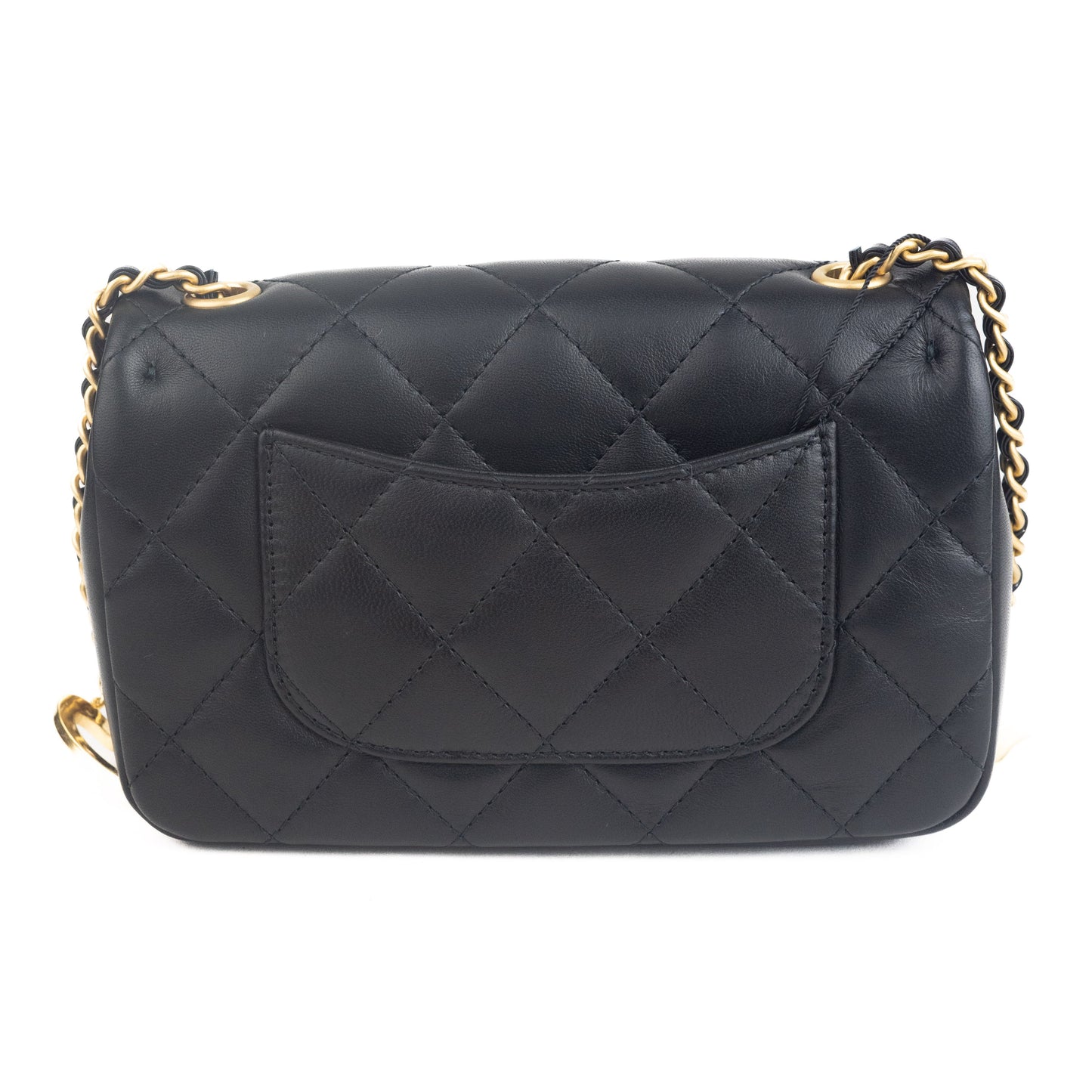 Chanel Lambskin Mini Flap Bag with Hearts CC Charm