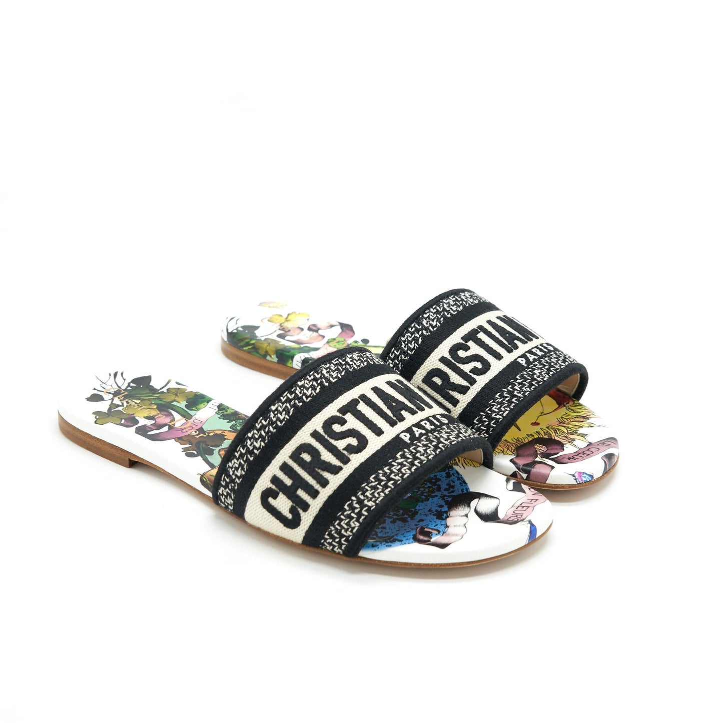 Luxury Dior Size36 Dway Slide Multicolor