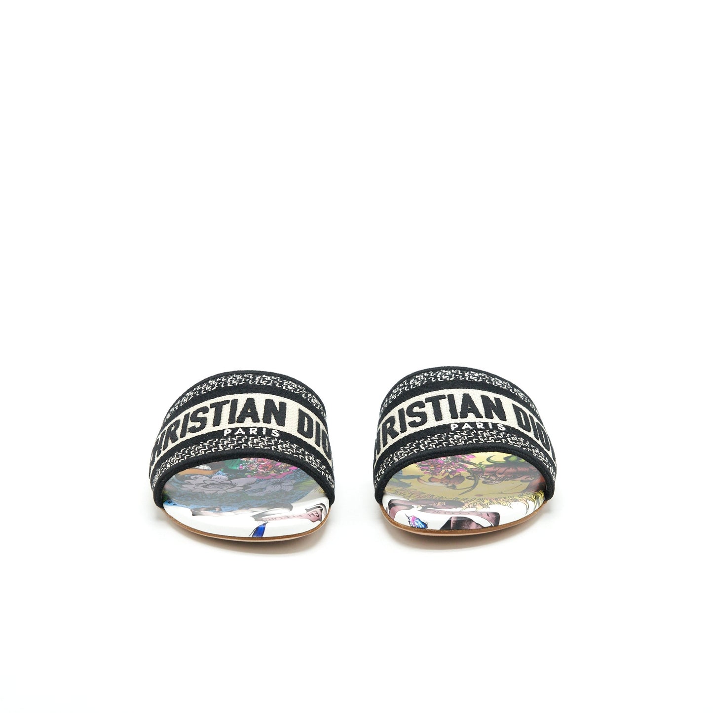 Luxury Dior Size 36.5 Dway Slide Multicolour