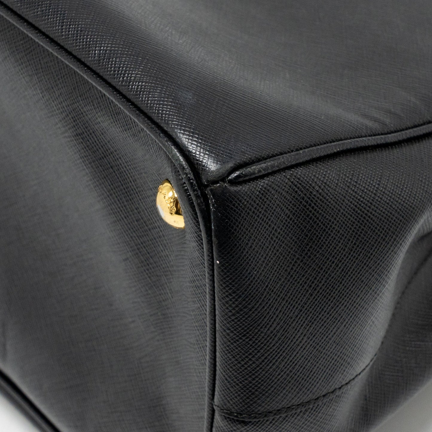 Prada Saffiano Tote Bag Calfskin black GHW