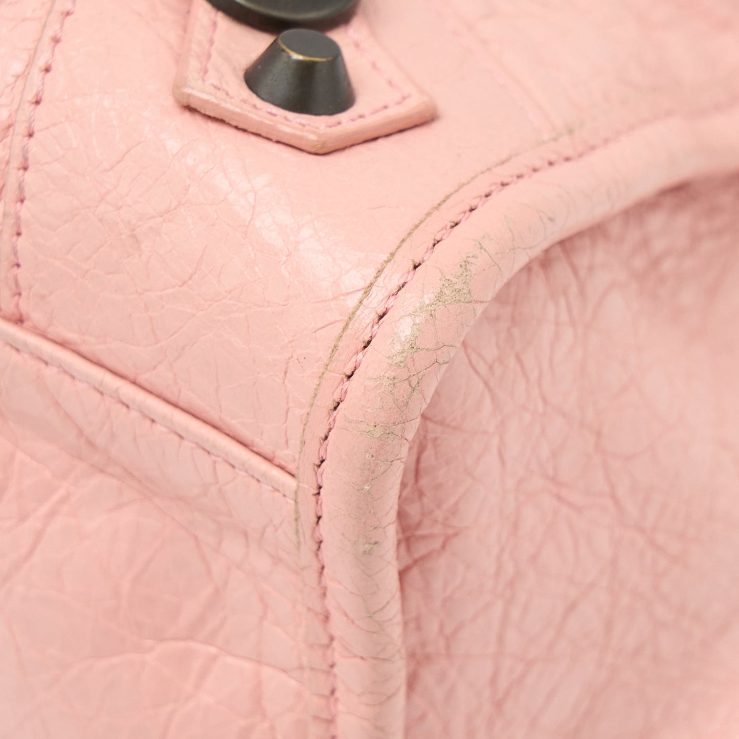 Balenciaga Classic City Bag Leather Pink Black Hardware