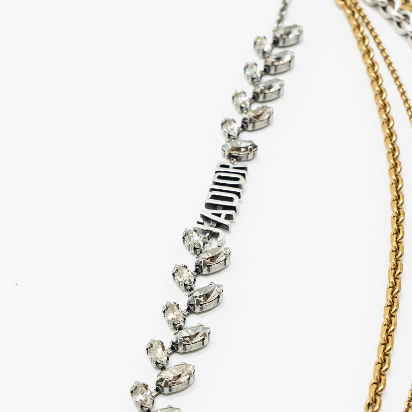 Luxury Dior Leaf/Star/Chains/Pearl Necklace multicolour hardware