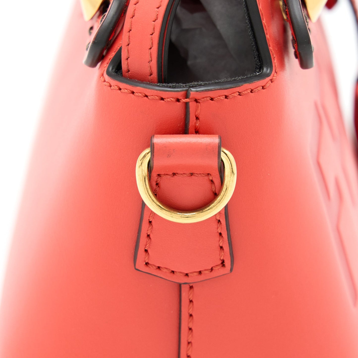 Fendi By The Way Mini Calfskin Red/Orange GHW