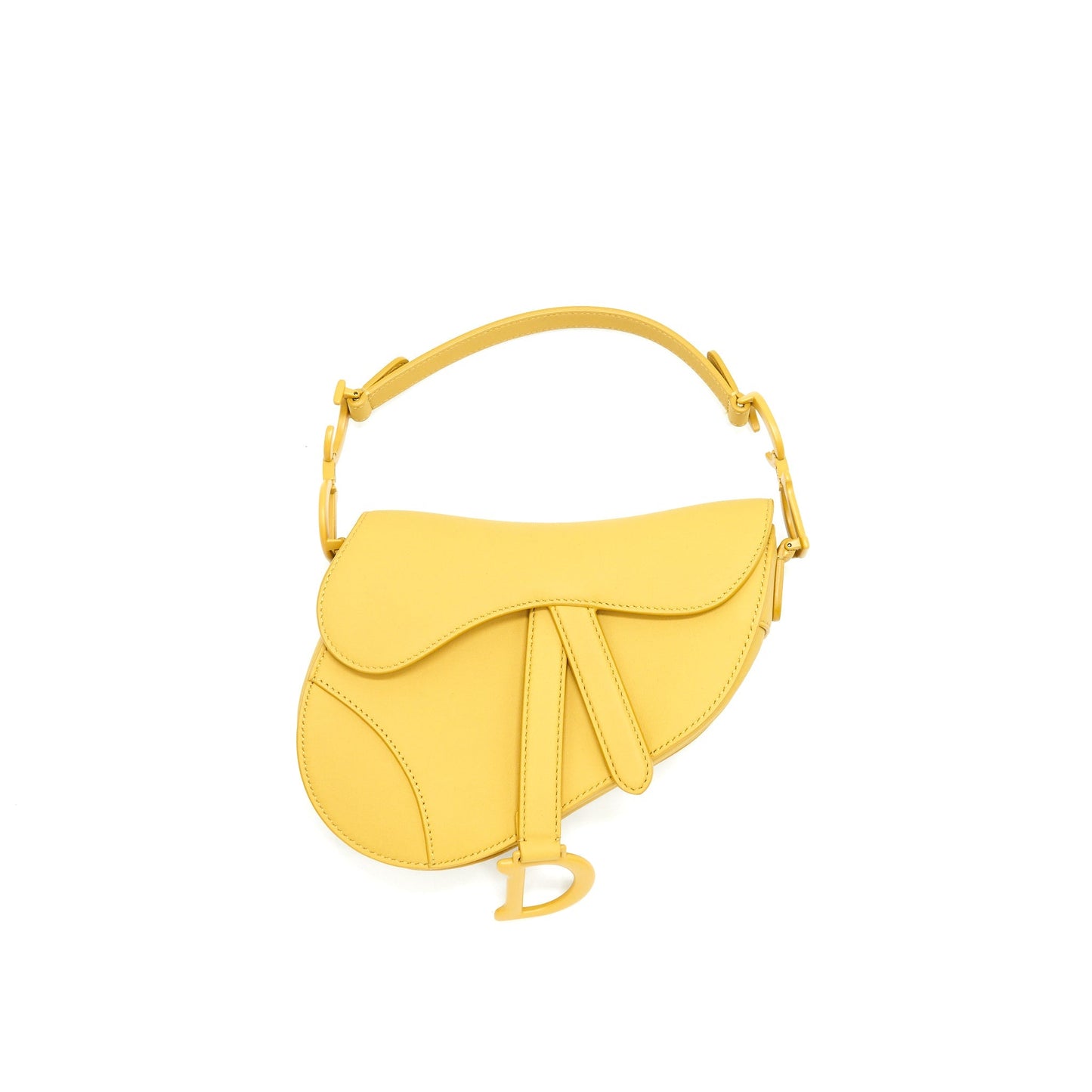 Christian Luxury Dior Ultra-Matte Mini Saddle Bag Calfskin