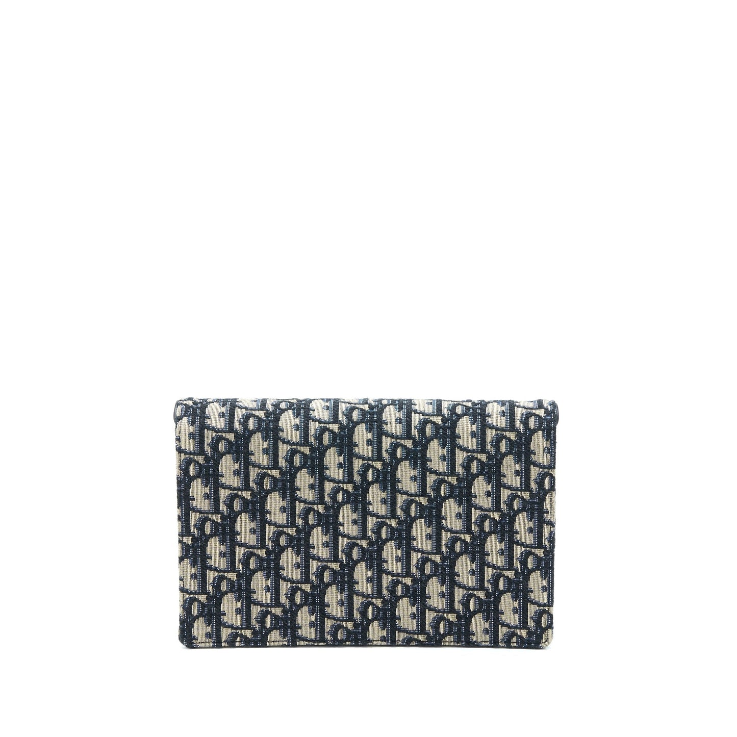 Luxury Dior Saddle Pouch With Chain Blue Luxury Dior Oblique Jacquard GHW