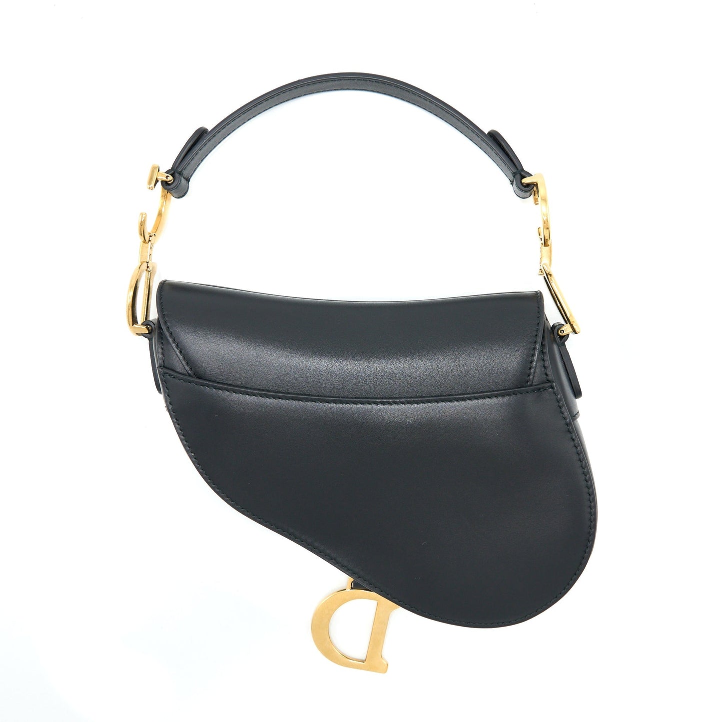 Luxury Dior Mini Saddle Bag Calfskin Black GHW