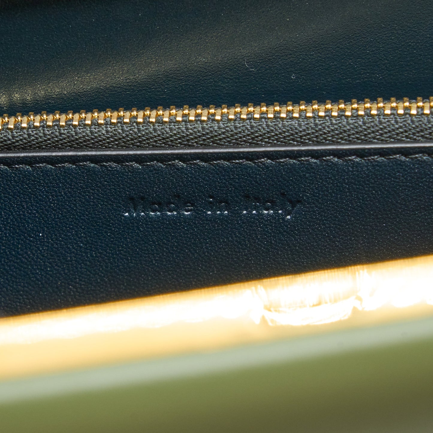 Celine Medium Clasp Bag Calfskin Green GHW