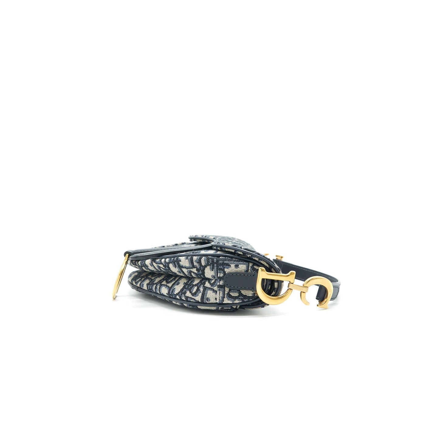 Luxury Dior MINI SADDLE BAG BLUE OBLIQUE