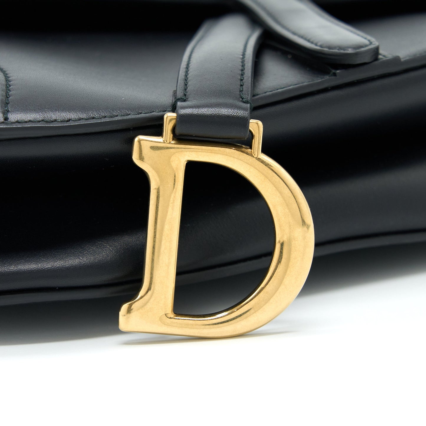 Luxury Dior Mini Saddle Bag Calfskin Black GHW
