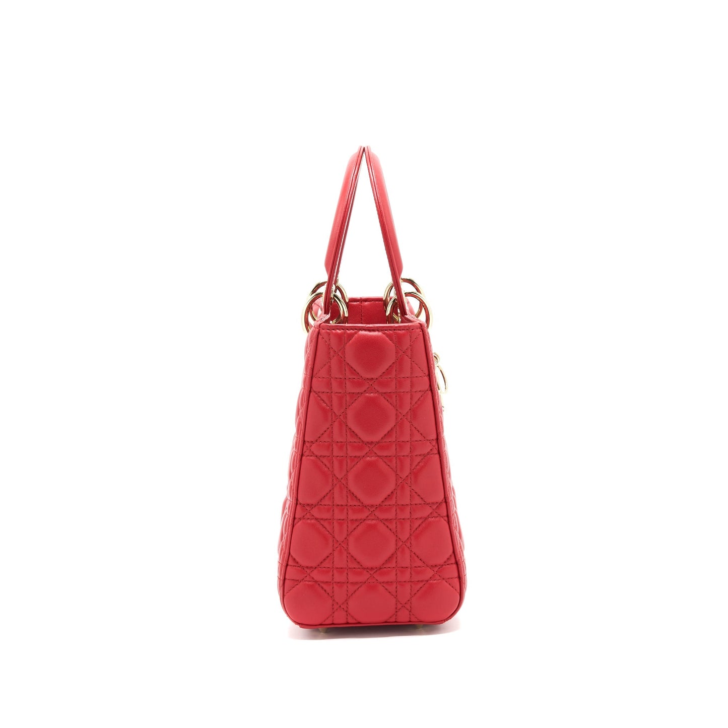 Luxury Dior Medium Lady Luxury Dior Tote Bag Red GHW