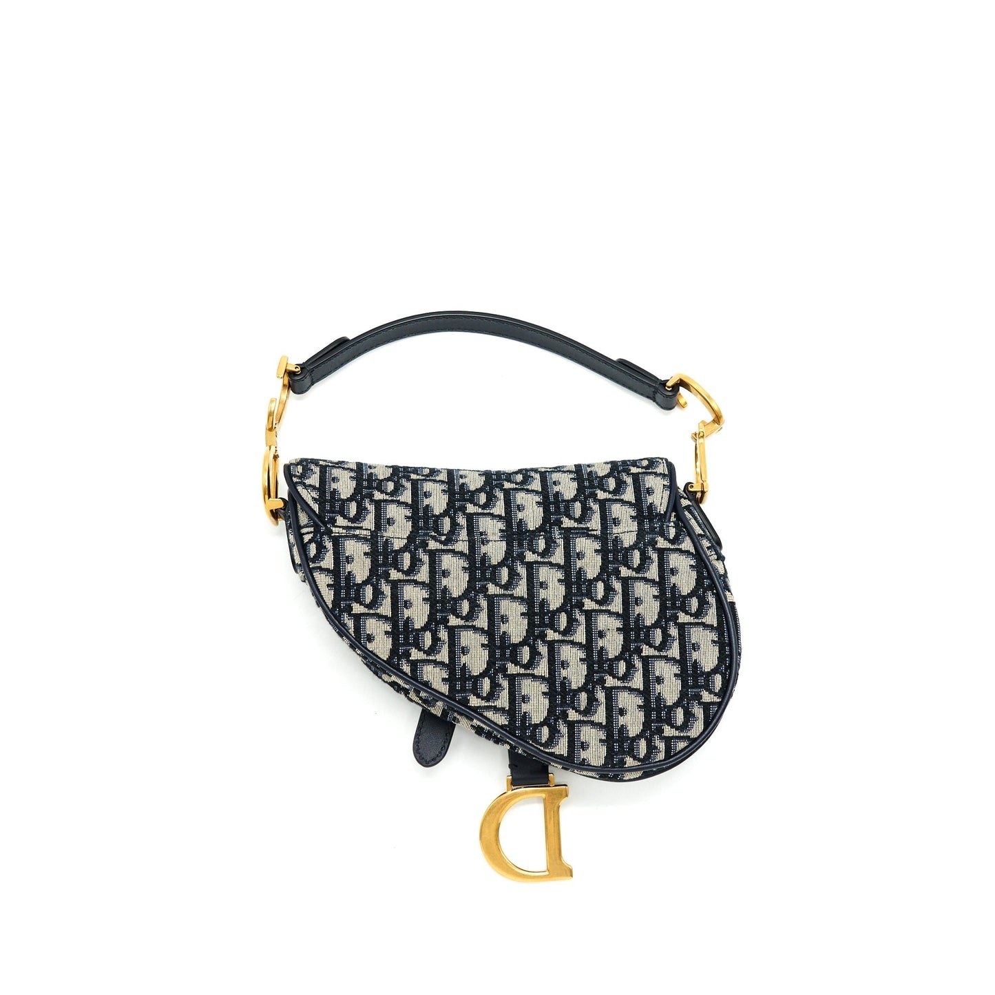 Luxury Dior MINI SADDLE BAG BLUE OBLIQUE