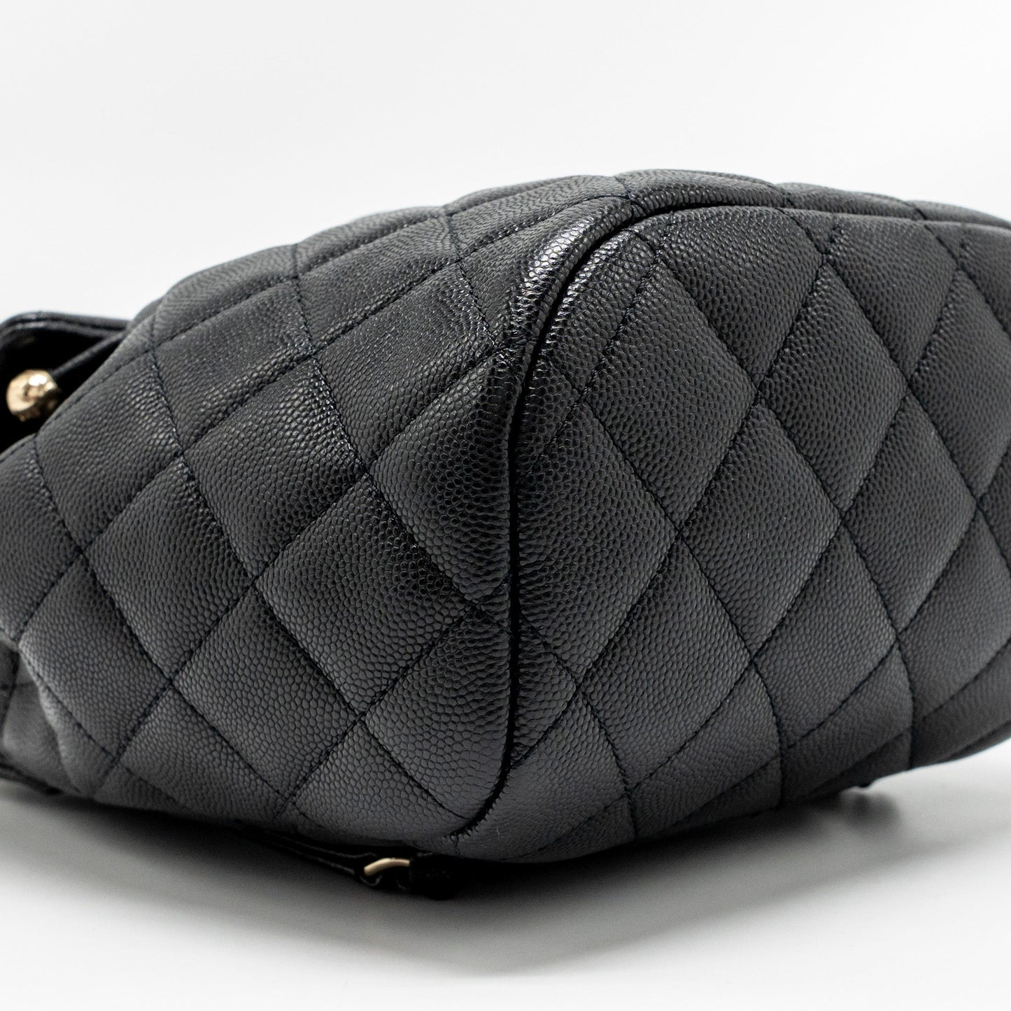 Chanel Quilted Mini Backpack Caviar Black LGHW (Microchip)