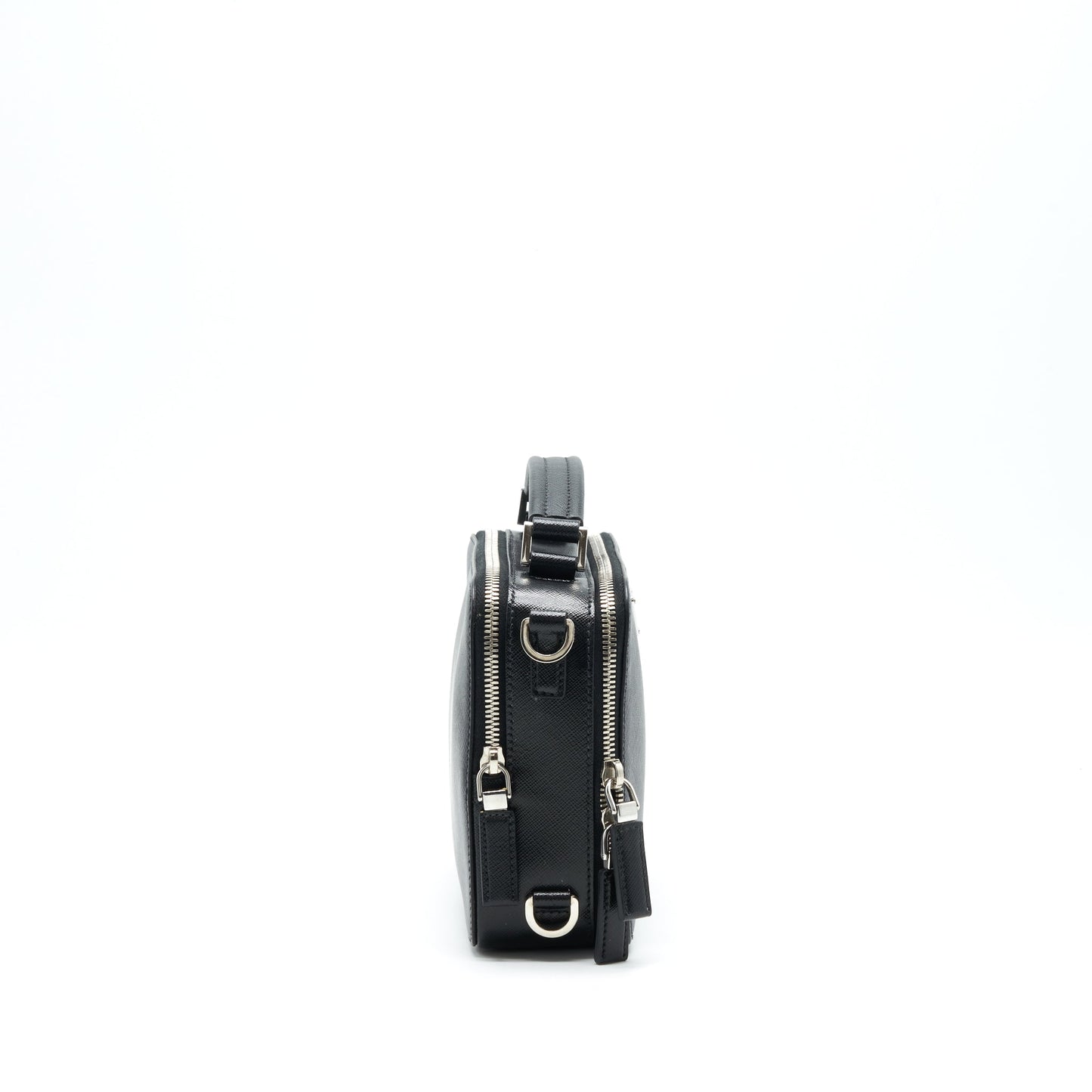 Prada Crossbody Camera Bag Black SHW
