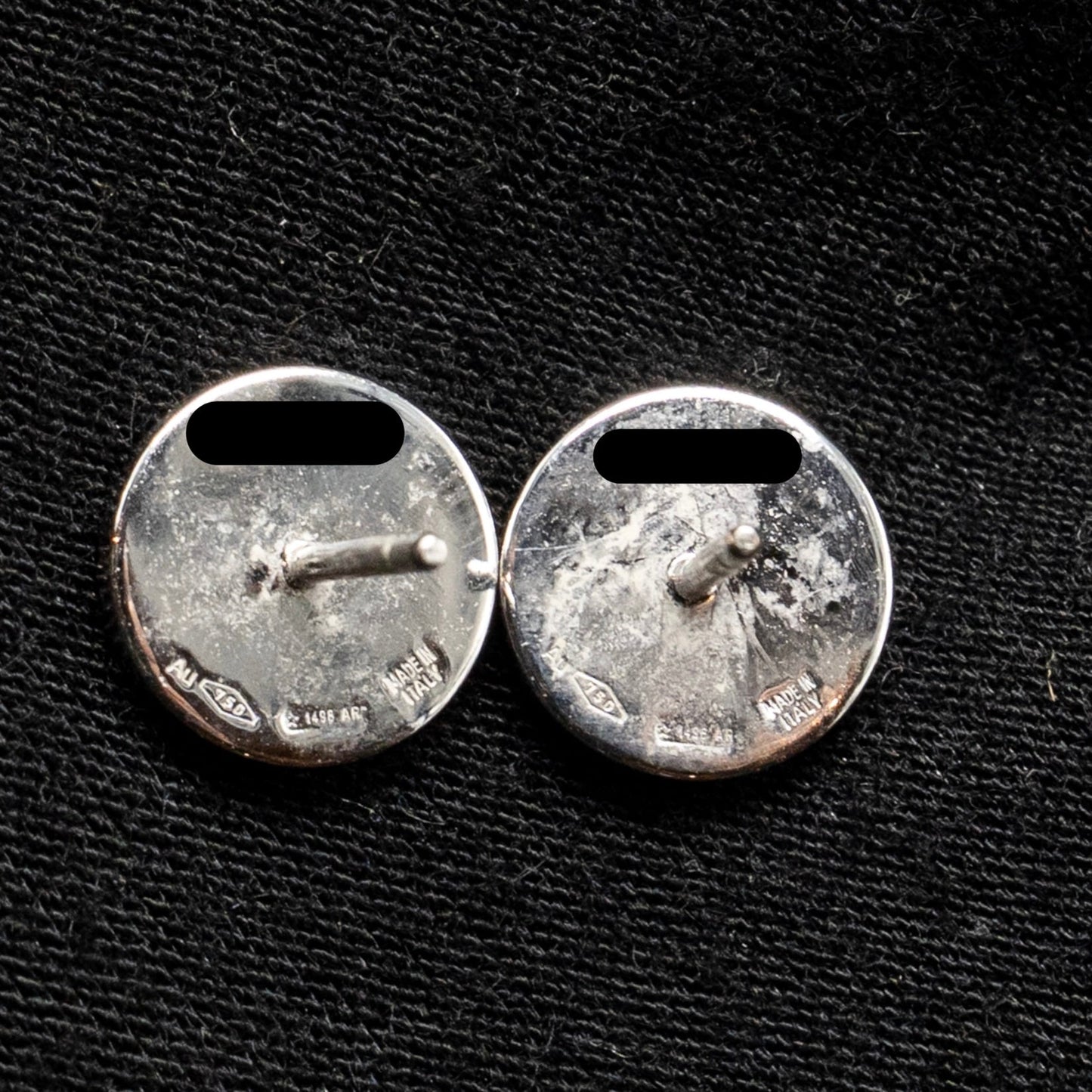 Bvlgari Bvlgari single earrings 18k white gold / onyx (sell in a pair)