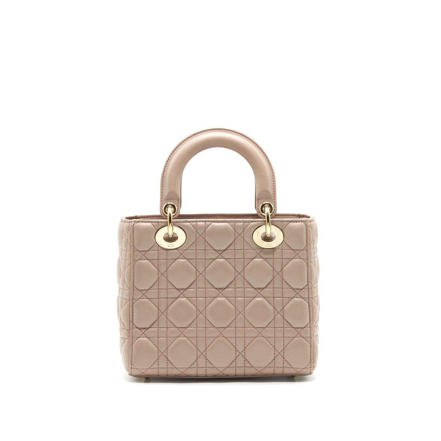 Luxury Dior Small Lady Luxury Dior Dark Beige LGHW