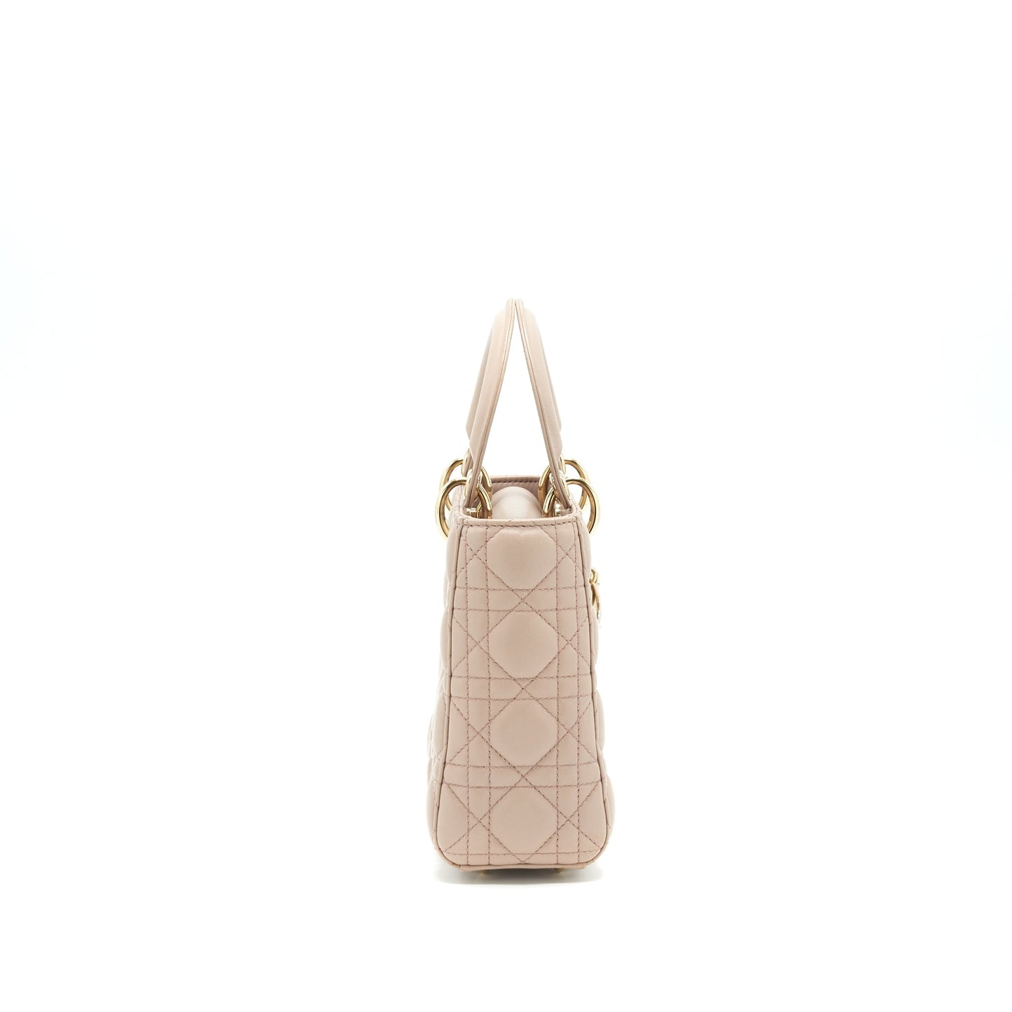 Luxury Dior Small Lady Luxury Dior Dark Beige LGHW