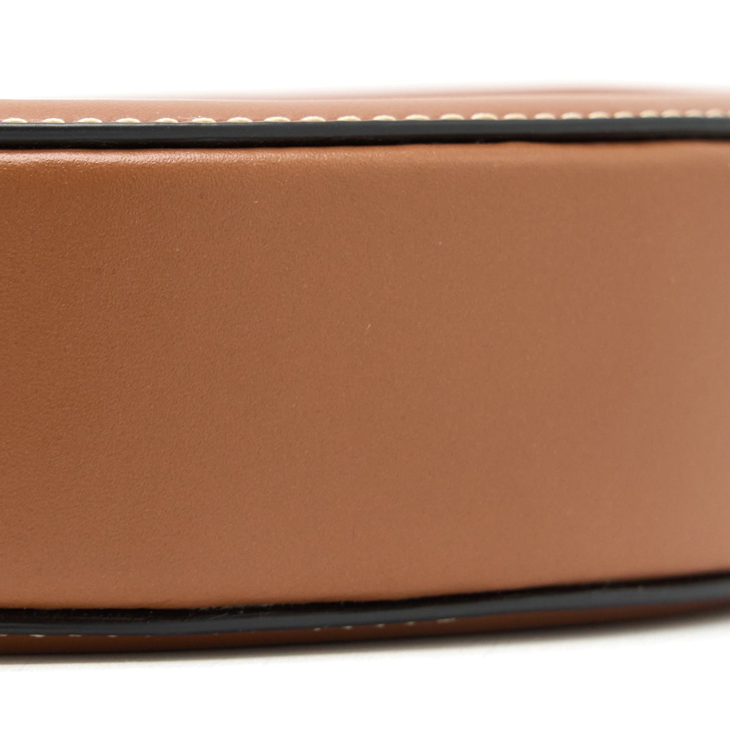 Celine Crossbody Oval Purse Cuirass Triomphe Smooth Calfskin Tan GHW