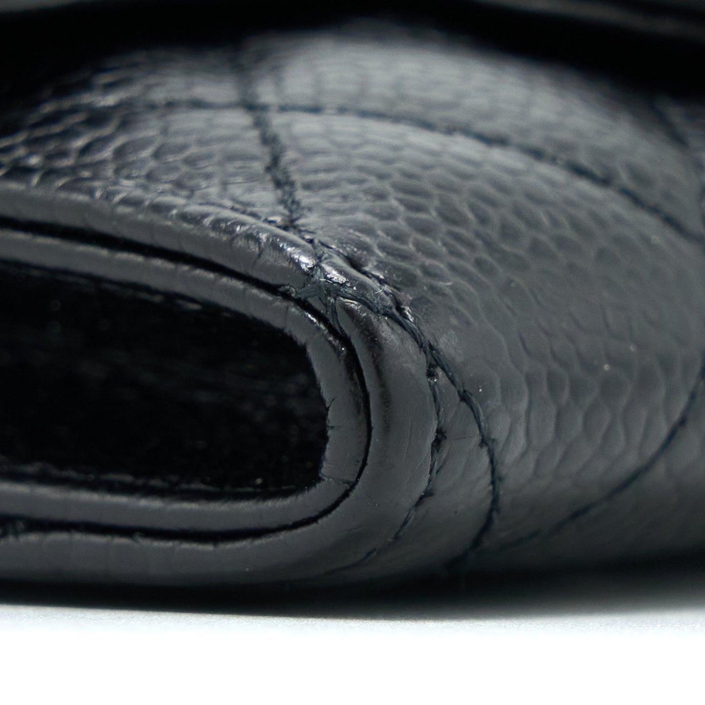 Chanel Classic Flap Card Holder Caviar Black SHW