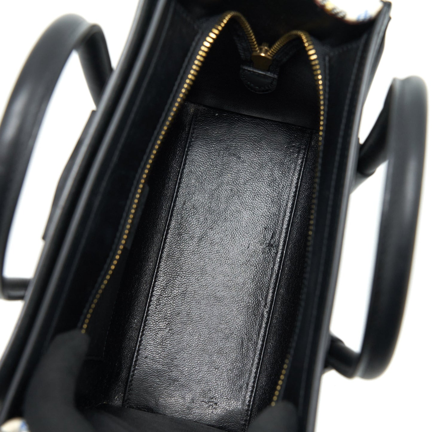 Celine Nano Luggage Bag Fabric/ Leather Multicolour