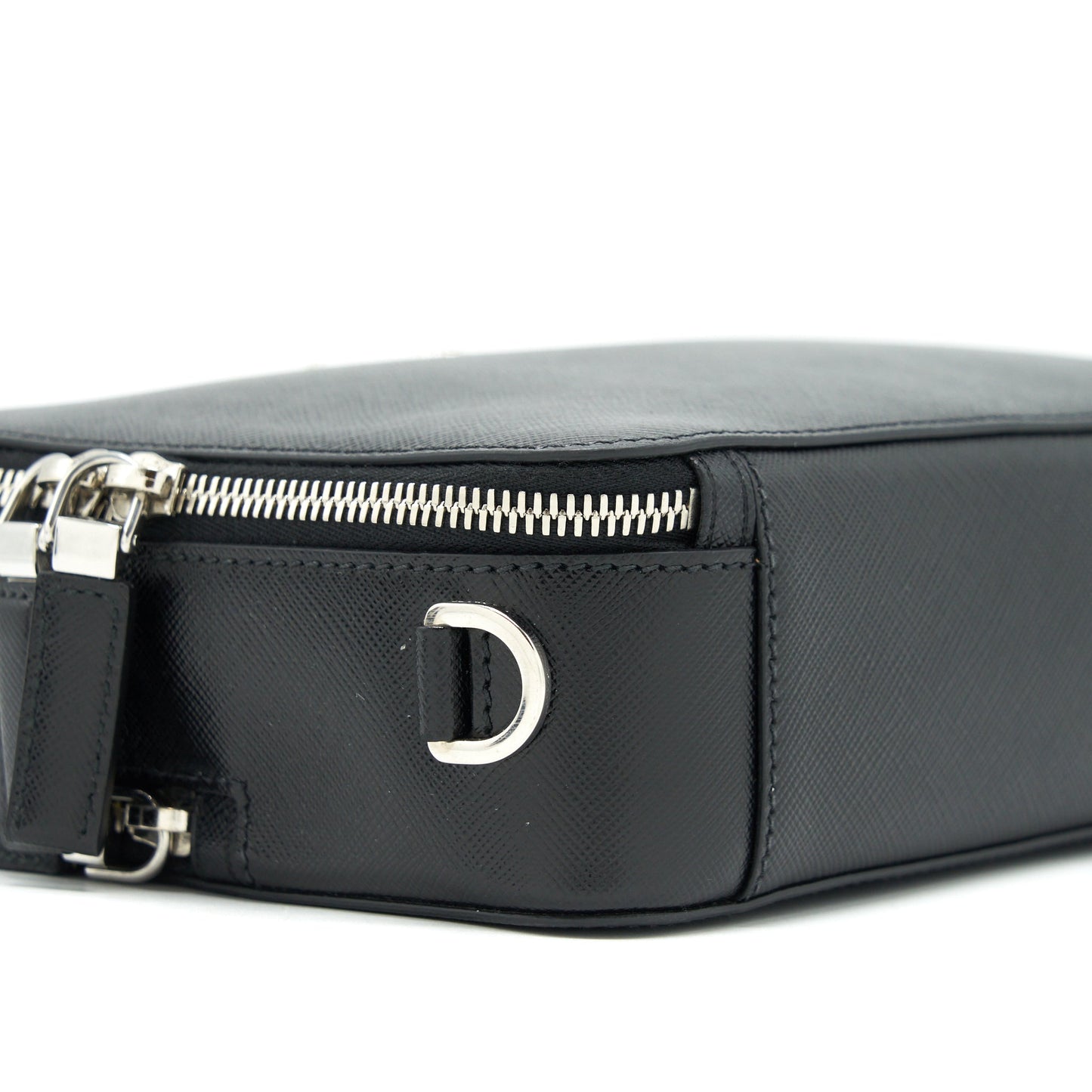 Prada Crossbody Camera Bag Black SHW