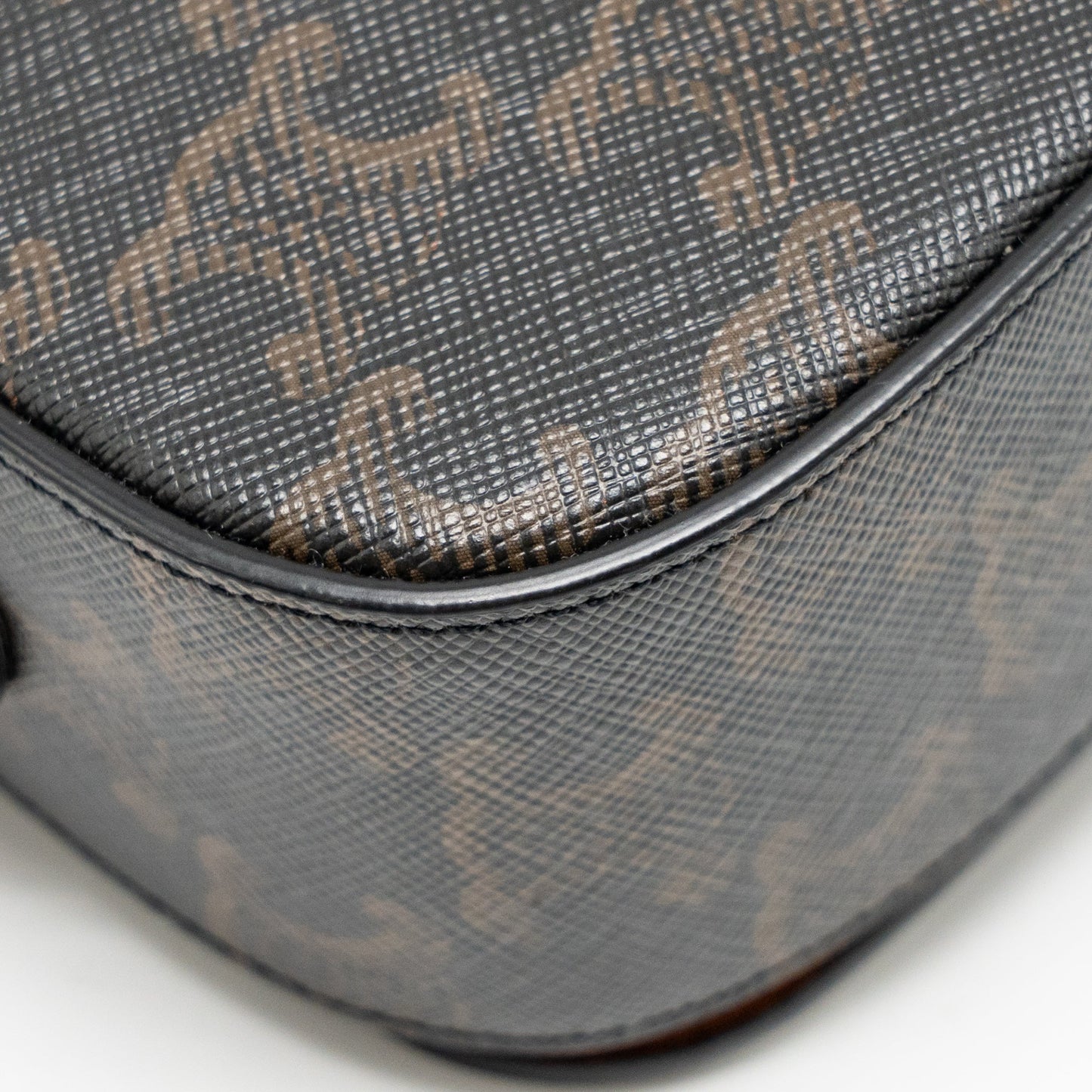 Celine Clutch On Strap Tabou Triomphe Canvas/Calfskin Tan GHW
