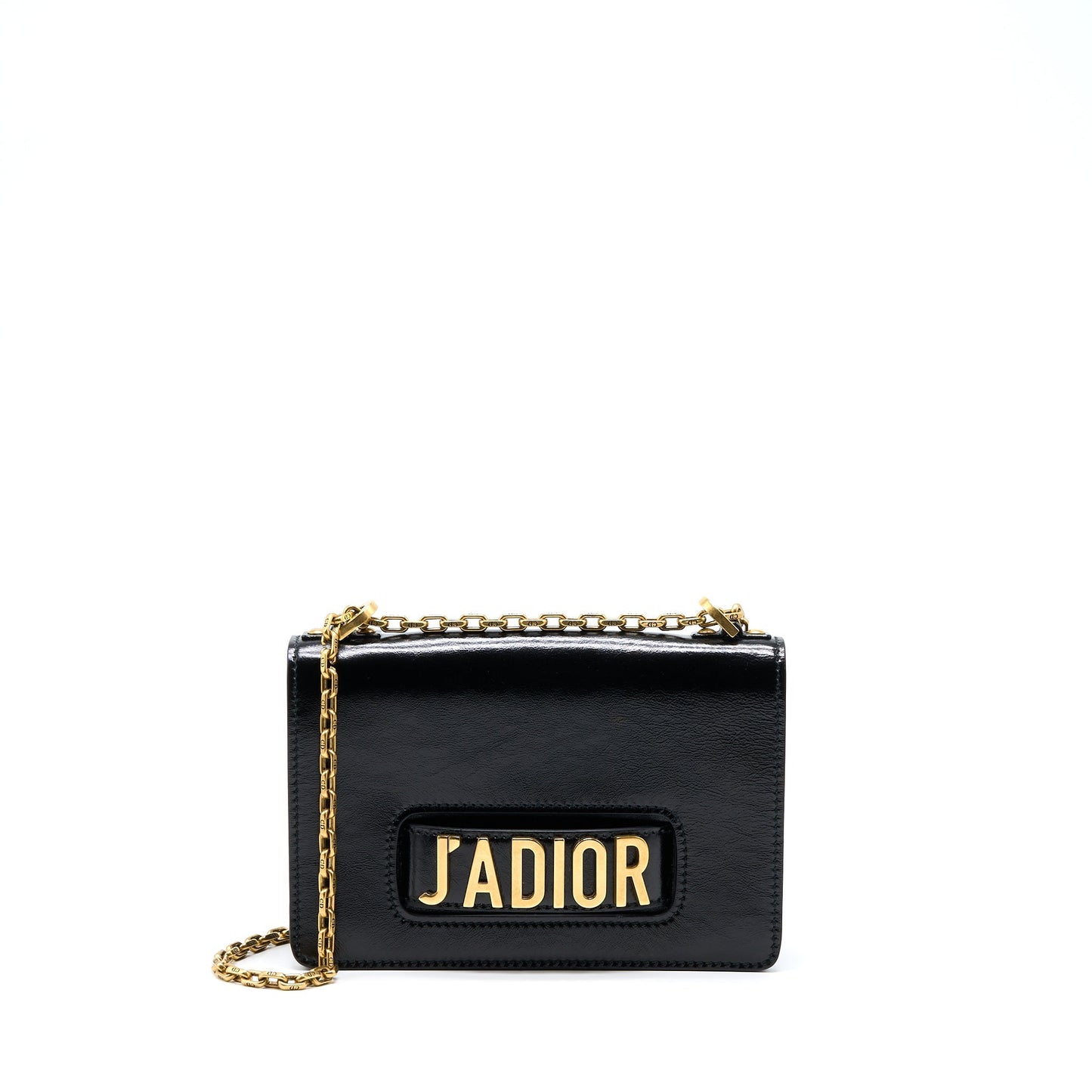 Luxury Dior J'aLuxury Dior Medium Flap Bag With Chain Black GHW