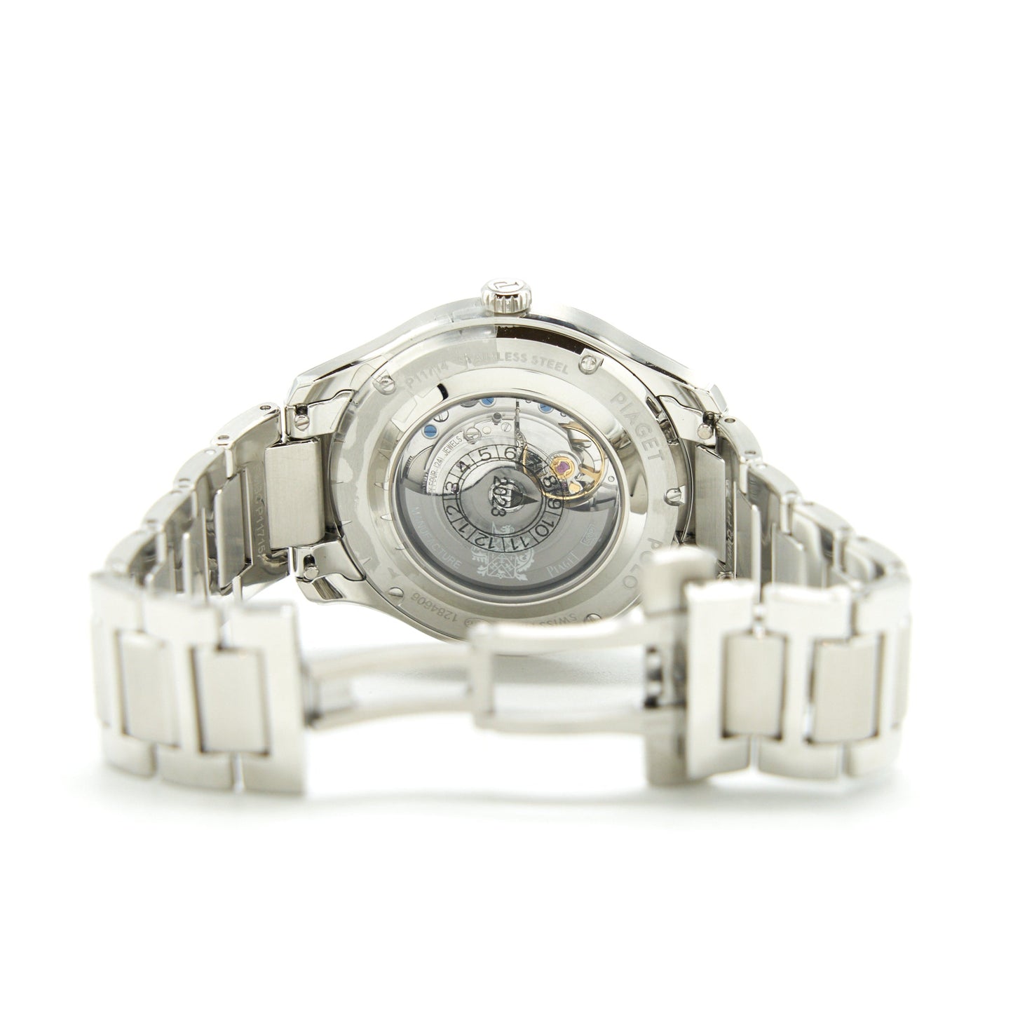 Piaget Polo Date steel Watch 36mm Blue Dial Model G0A46018