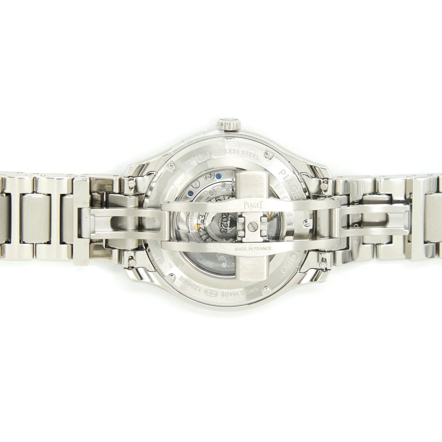 Piaget Polo Date steel Watch 36mm Blue Dial Model G0A46018