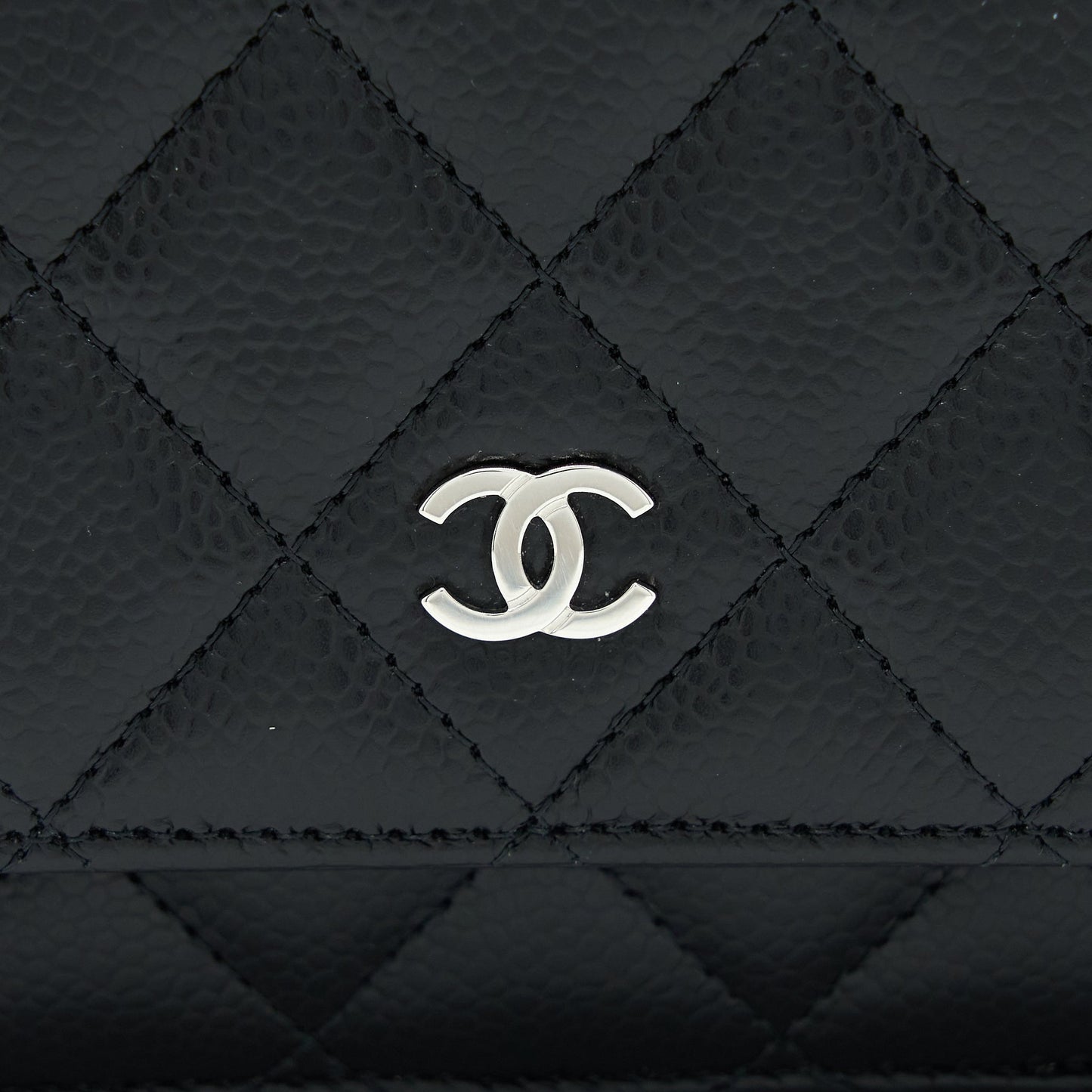 Chanel Classic Wallet on Chain Caviar Black SHW (Microchip)