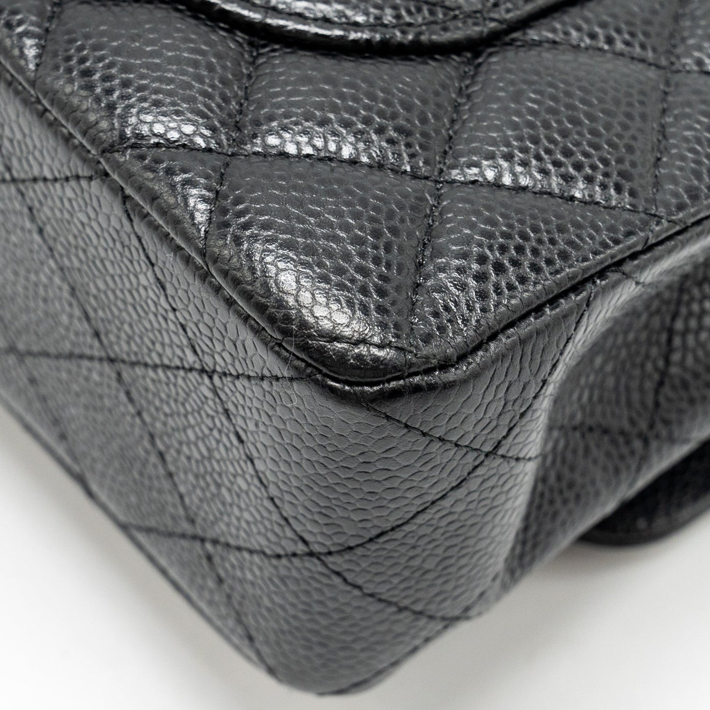 Chanel Small classic double flap bag caviar black GHW