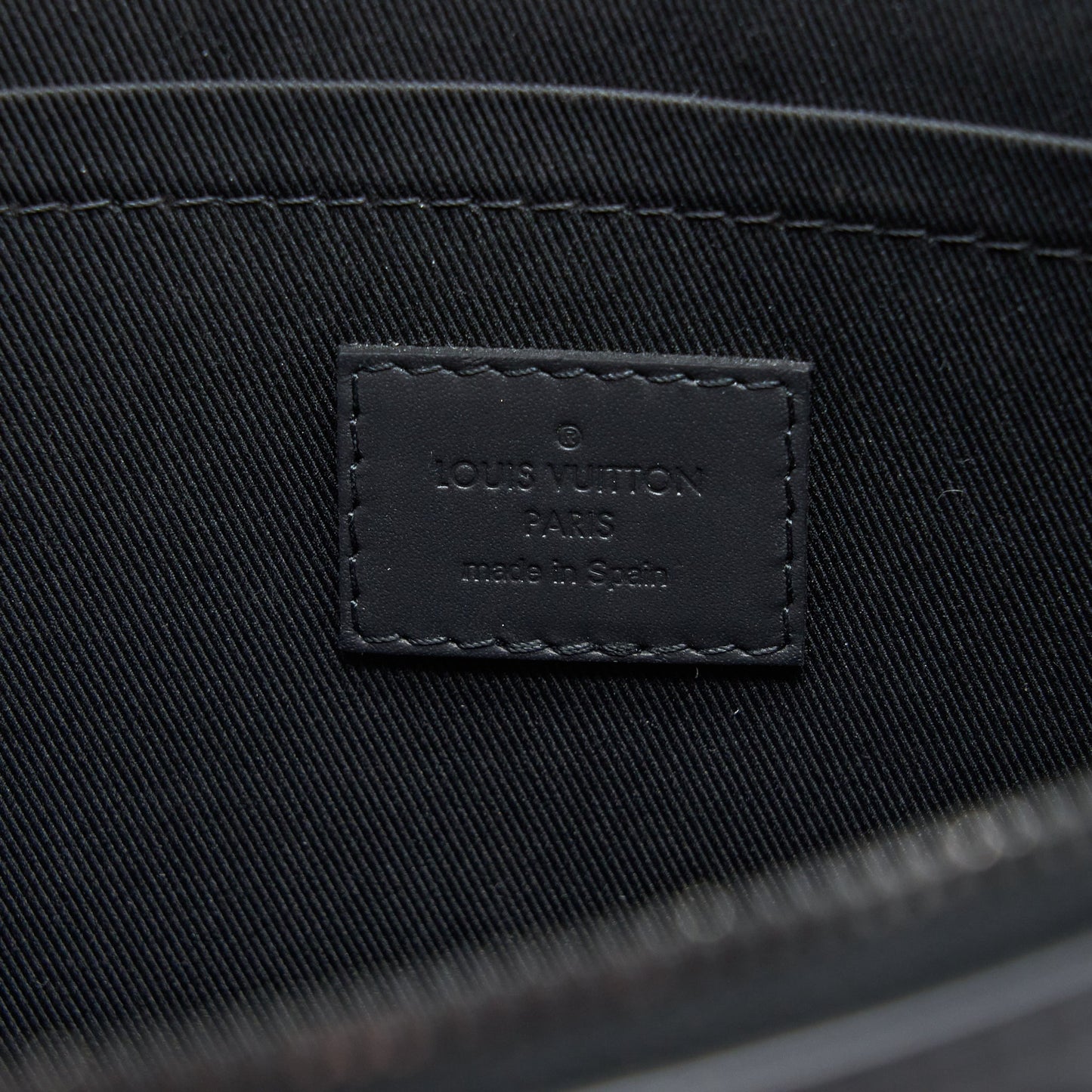 Louis Vuitton Discovery Pochette Monogram Shadow Black with Black Hardware