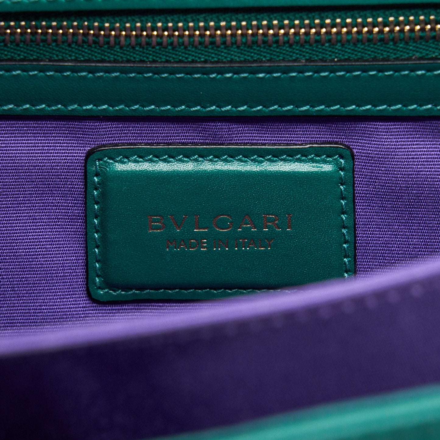 Bvlgari Top Handle Serpenti Forever Bag Green