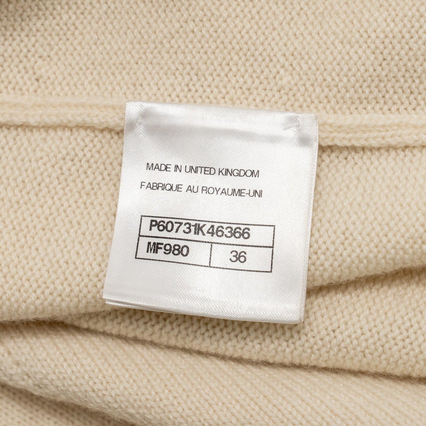 Chanel Size 36 Deauville Biarritz Venise Cardigan Cashmere Ecru/Pink/Coral