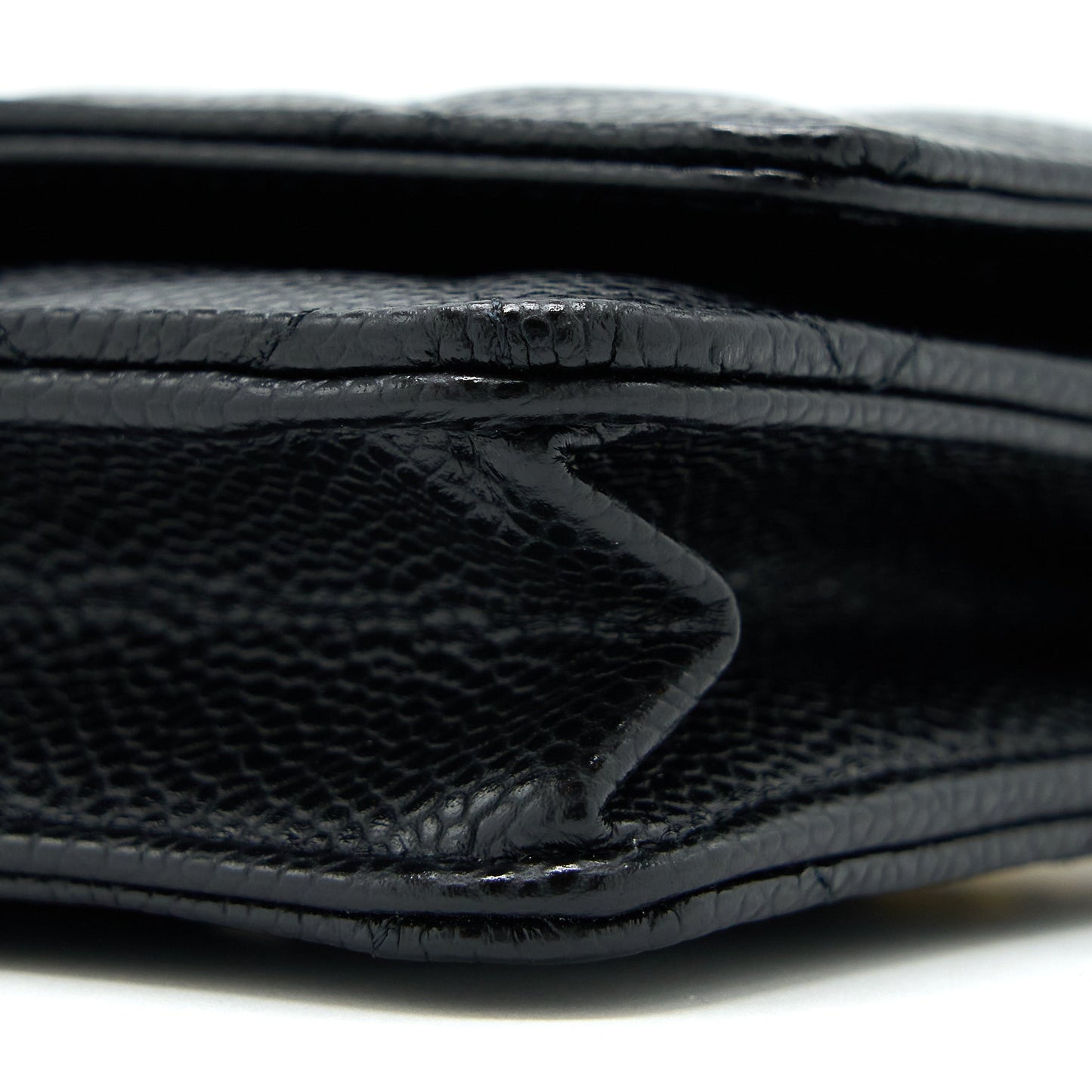Chanel Classic Wallet On Chain Caviar Black GHW (Microchip)