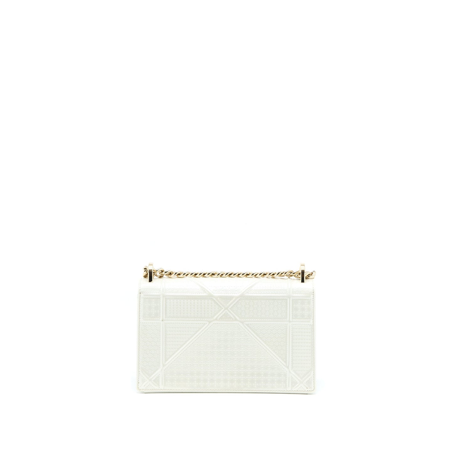 Luxury Dior Small Luxury Diorma Metallic White LGHW