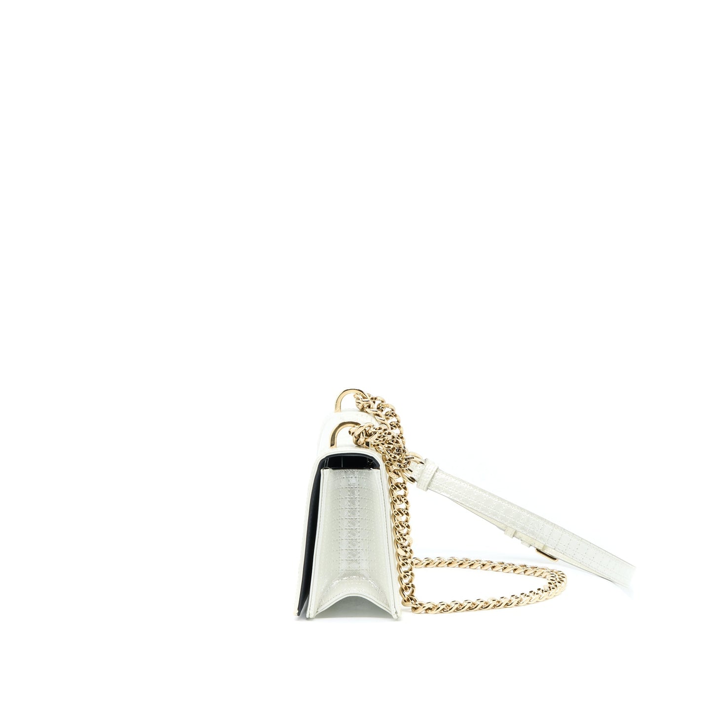 Luxury Dior Small Luxury Diorma Metallic White LGHW
