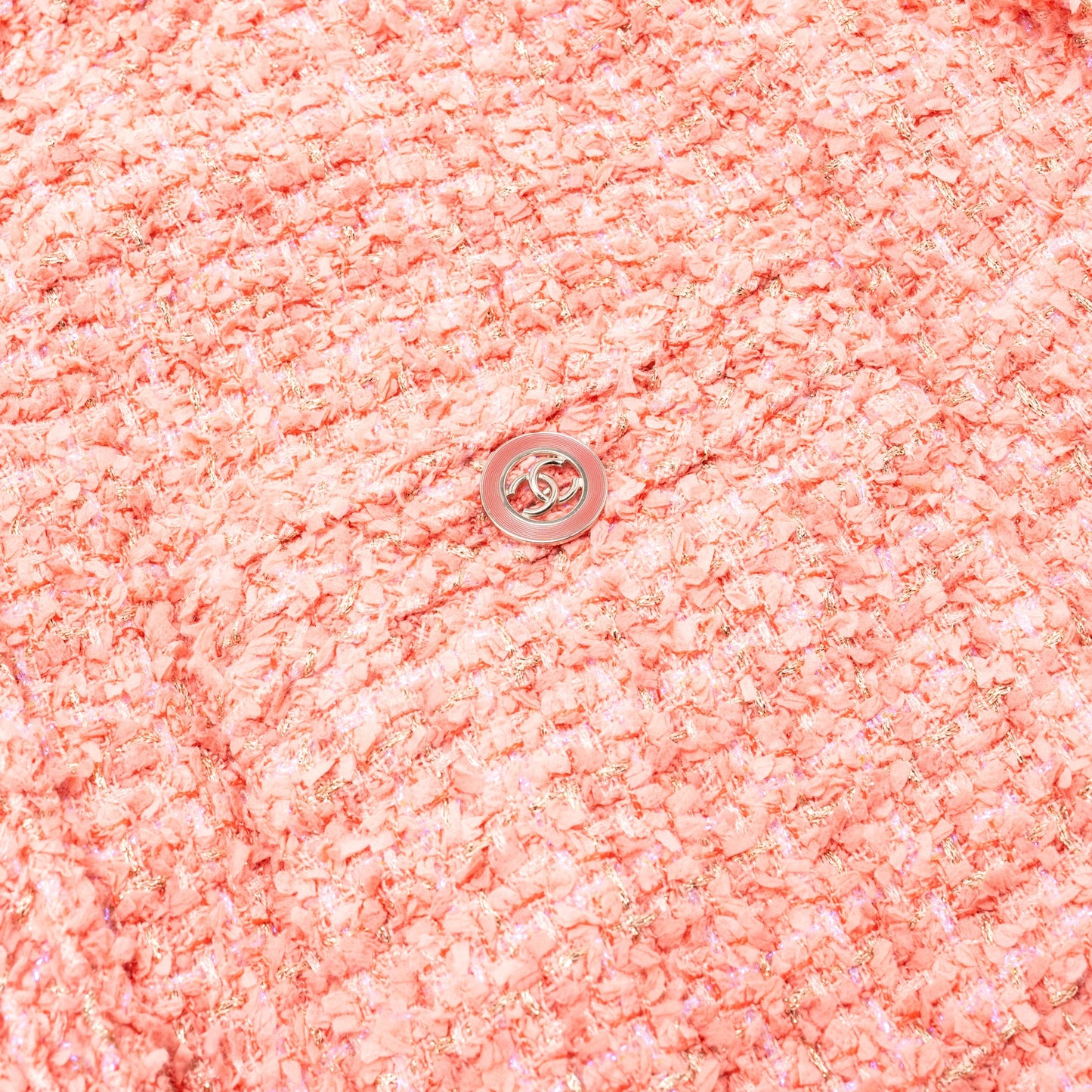 Chanel Size 36 20P Tweed Jacket Pink/Gold