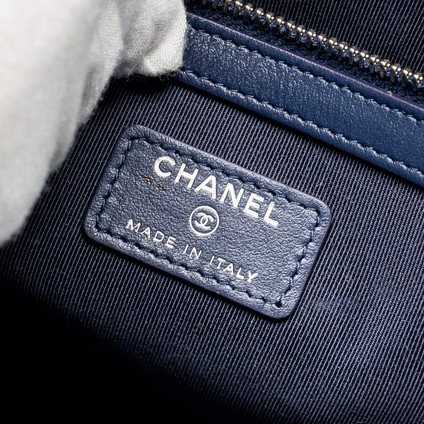 Chanel Coco Printed Medium 2.55 Reissue O-Case Pouch Fabric Black/White Ruthenium SHW